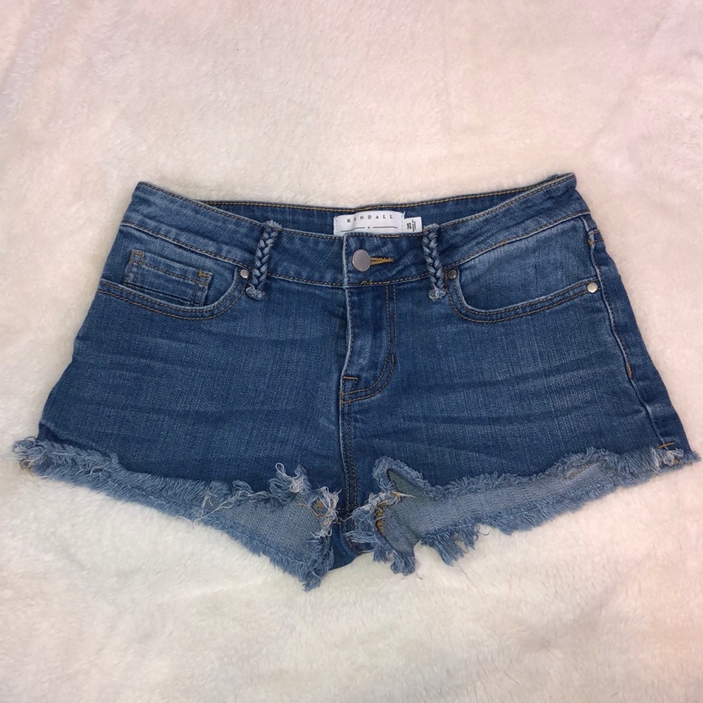 Kendall & Kylie Low-Rise Jean Shorts